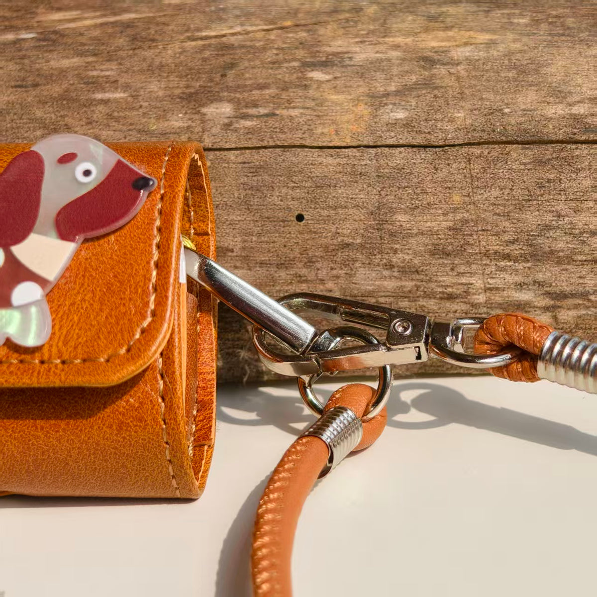 Vintage Polka Dot Dachshund Leather AirPods Case with Wristlet Strap | Cute Iridescent Dog Cover | Compatible with AirPods 1/2/3/Pro | 2026 Trending Retro Aesthetic