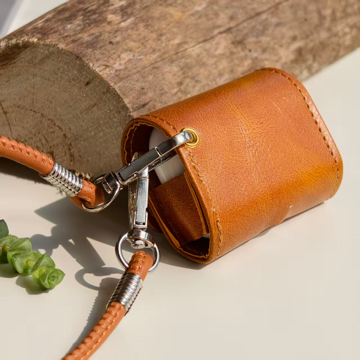 Vintage Polka Dot Dachshund Leather AirPods Case with Wristlet Strap | Cute Iridescent Dog Cover | Compatible with AirPods 1/2/3/Pro | 2026 Trending Retro Aesthetic
